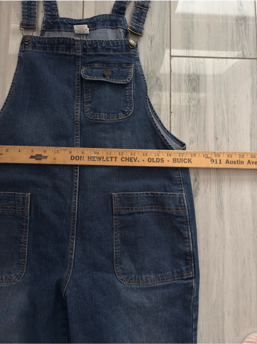 Soojun Vintage 90s Streetwear Large Stretch Denim Jean Overalls Blue Size L - Picture 13 of 14
